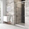 RAVAK Shower door BLDP2-100 white+glass Transparent, Цвет: Белый, Ширина: 100, Тип стекла: Прозрачное стекло