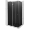 Mexen Lima saliekamā dušas kabīne 70 x 120 cm, grafīts, hroms - 856-070-120-01-40, Izmērs: 70x120, Krāsa: Hroms, Stikla tips: Grafīta, Komplektācija: Bez paliktņa