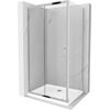 Раздвижная душевая кабина Mexen Apia 140 x 90 см, прозрачная, хром - 840-140-090-01-00, Размер: 140x90, Цвет: Хром, Тип стекла: Прозрачное стекло, Комплектация: Balts paliktnis + hromēts sifons