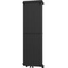 Dekoratīvais radiators Mexen Kansas 1200 x 420 mm, 975 W, melns - W204-1200-420-00-70, Krāsa: Melns, Platums: 42, Augstums: 120
