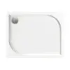 Dušas paliktnis taisnstūra PAA LARGO 80x100 cm, Izmērs: 100x80, Цвет: Белый