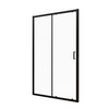Vento Dušas durvis VENTO Asti 100X195 cm, stikls 6mm Easy Clean caurspīdīgs, melns profils, Krāsa: Melns, Platums: 100