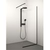 Stikla Serviss Душевая стенка KAIRA BLACK 120x200, Цвет: Чёрный, Ширина: 120