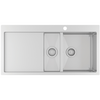 HELIKA (AQUASANITA) virtuves izlietne LUNA LUN151M-R /L Nerūsējošais tērauds, Citas krāsas: 002 / inox, Platums: 100