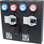 Apkures kolektori, izlīdzinātāji, sūkņu grupas