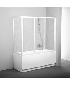 RAVAK vannas gala sieniņa fiksēta APSV-80, balts/polistirols Rain 805 x 1370