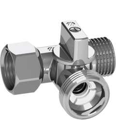 Arco Pieslēgvemtīlis T-veida hromēts 3/4"x1/2"x1/2" - gab.