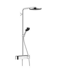 Hansgrohe showerpipe Pulsify 260 1jet/105 3jet Relaxation with thermostat ShowerTablet Select 400, chrome