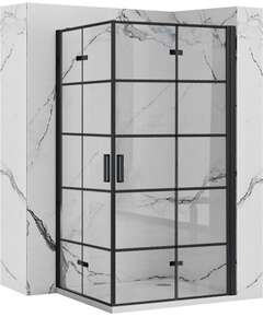 Rea Sanitary Kabina prysznicowa Rea Molier Black Double 80x110