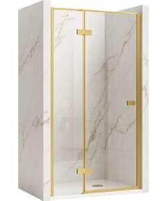 Rea Sanitary Drzwi prysznicowe Rea Atlas 100 Złote Szczotkowane