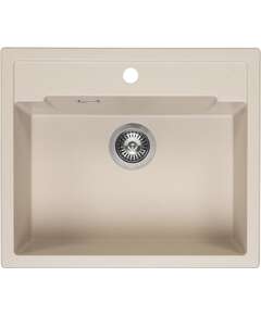 Reginox virtuves izlietne Amsterdam 54 Tapwing, viena bļoda, 600x510 mm, caffe silvery