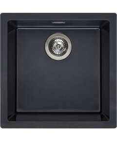 Reginox virtuves izlietne Amsterdam 40, viena bļoda, 460x460 mm, pure black