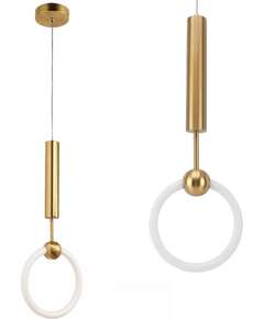 Toolight LAMPA WISZĄCA LED LHJ059-1CP Złota Szczotkowana