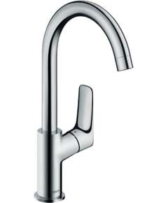 Hansgrohe Logis 210 izlietnes maisītājs bez pop-up ar grozāmu U-veida snīpi, hroms - gab.