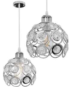 Toolight LAMPA WISZĄCA SUFITOWA KRYSZTAŁOWA APP207-1C CHROM