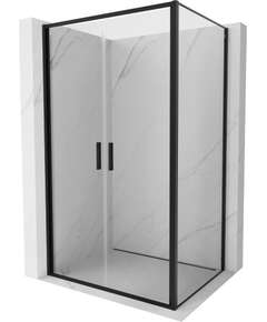 Mexen Exo kabina prysznicowa uchylna 90 x 85 cm, transparent, czarna - 814-090-085-70-00