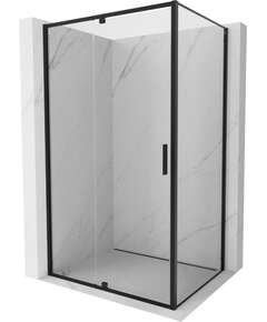Mexen Exo kabina prysznicowa uchylna 145 x 100 cm, transparent, czarna - 819-145-100-70-00