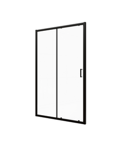 Vento Dušas durvis VENTO Asti 120X195 cm, stikls 6mm Easy Clean caurspīdīgs, melns profils, Цвет: Чёрный, Platums: 120