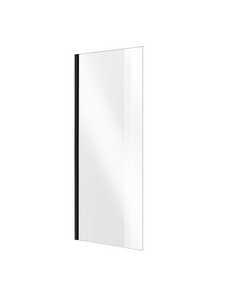 Vento Душевая стенка VENTO Asti 80X195 см, прозрачное стекло 6mm Easy Clean, черный профиль