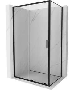 Mexen Exo kabina prysznicowa rozsuwana 130 x 70 cm, transparent, czarna - 8151-130-070-70-00