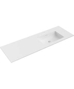 Mexen Otis umywalka wpuszczana w blat prawa 141 x 46,5 cm, biała mat - 25181401P