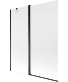 Mexen Flip parawan nawannowy 1-skrzydłowy 140 x 150 cm, szron, czarny - 894-140-101-70-30