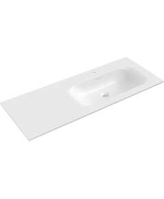Mexen Vela umywalka wpuszczana w blat prawa 121 x 46,5 cm, biała połysk - 25231200P