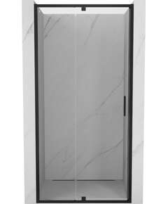Mexen Exo drzwi prysznicowe uchylne 105 cm, transparent, czarne - 819-105-000-70-00