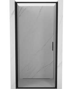 Mexen Exo drzwi prysznicowe uchylne 85 cm, transparent, czarne - 817-085-000-70-00
