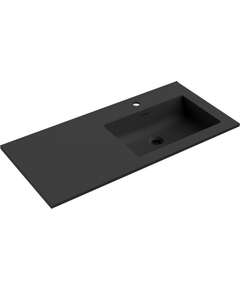 Mexen Otis umywalka wpuszczana w blat prawa 101 x 46,5 cm, czarna mat - 25181071P