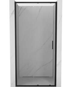 Mexen Exo drzwi prysznicowe rozsuwane 125 cm, transparent, czarne - 8151-125-000-70-00