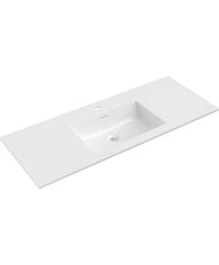 Mexen Otis umywalka wpuszczana w blat 121 x 46,5 cm, biała połysk - 25181200