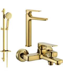 Mexen Lynx DQ40 zestaw wannowy, złoty - 745913DQ40-50