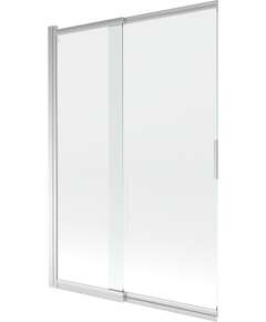 Mexen Fox parawan nawannowy 2-skrzydłowy przesuwny 120 x 150 cm, transparent, chrom - 891-120-002-01-00
