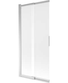 Mexen Fox parawan nawannowy 2-skrzydłowy przesuwny 85 x 150 cm, szron, chrom - 891-085-002-01-30