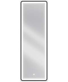 Mexen Coro lustro łazienkowe podświetlane 50 x 150 cm, LED 6000K, antypara, czarna rama - 9817-050-150-611-70