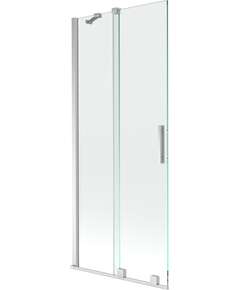 Mexen Velar parawan nawannowy 2-skrzydłowy przesuwny 80 x 150 cm, transparent, chrom - 896-080-000-01-01