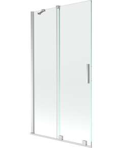 Mexen Velar parawan nawannowy 2-skrzydłowy przesuwny 100 x 150 cm, transparent, chrom - 896-100-000-01-01