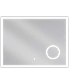 Mexen Kala lustro łazienkowe podświetlane z lusterkiem kosmetycznym 80 x 60 cm, LED 6000K, antypara - 9820-080-060-611-00