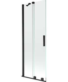 Mexen Velar parawan nawannowy 2-skrzydłowy przesuwny 70 x 150 cm, transparent, czarny - 896-070-000-01-70