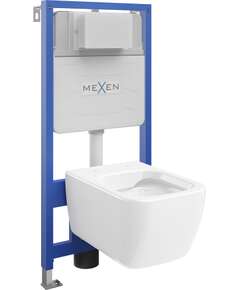 Mexen zestaw podtynkowy WC stelaż Fenix Slim z miską WC Margo, biały - 6103342XX00