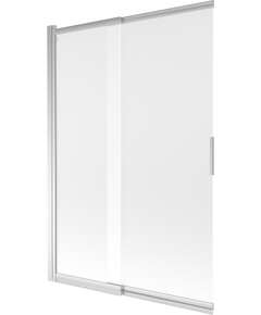 Mexen Fox parawan nawannowy 2-skrzydłowy przesuwny 120 x 150 cm, szron, chrom - 891-120-002-01-30