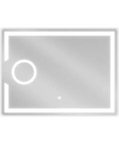 Mexen Onyx lustro łazienkowe podświetlane z lusterkiem kosmetycznym 80 x 60 cm, LED 6000K, antypara - 9813-080-060-611-00