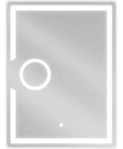 Mexen Onyx lustro łazienkowe podświetlane z lusterkiem kosmetycznym 60 x 80 cm, LED 6000K, antypara - 9813-060-080-611-00