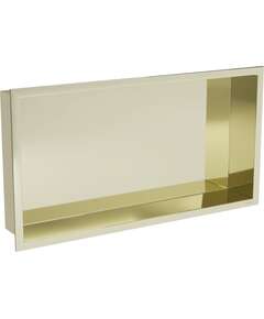 Mexen X-Wall-R półka wnękowa z kołnierzem 60 x 30 cm, złota - 1950603010