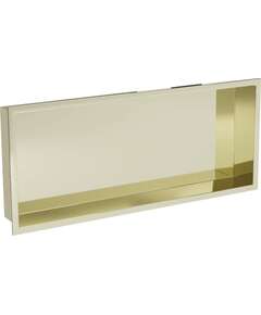 Mexen X-Wall-R półka wnękowa z kołnierzem 75 x 30 cm, złota - 1950753010