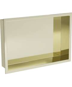 Mexen X-Wall-R półka wnękowa z kołnierzem 45 x 30 cm, złota - 1950453010