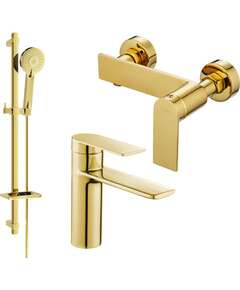 Mexen Zero DQ40 zestaw prysznicowy, złoty - 71104DQ40-50