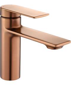 Rea Sanitary Bateria Umywalkowa REA STORM MIEDŹ SZCZOTKOWANA Niska