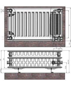 Radiators 33x200x800 VCO Termolux